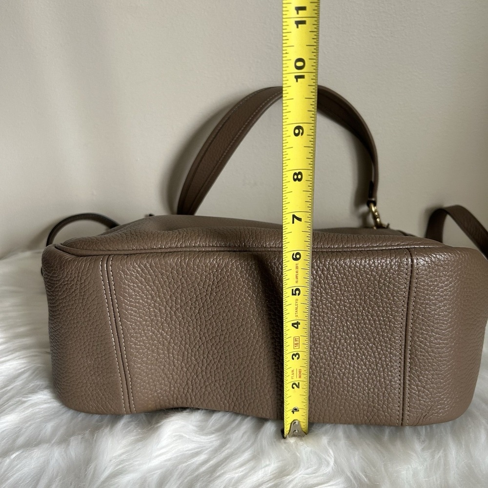 Coach Cary Shoulder Bag Darkstone Pebble Leather Hobo Crossbody C0638 - Picture 12 of 12